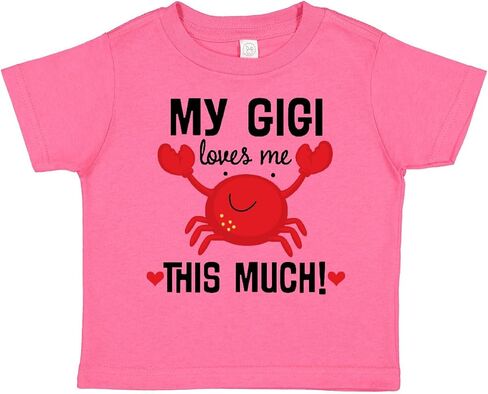 inktastic My Gigi Loves Me Grandkids Toddler T-Shirt in Saudi Arabia