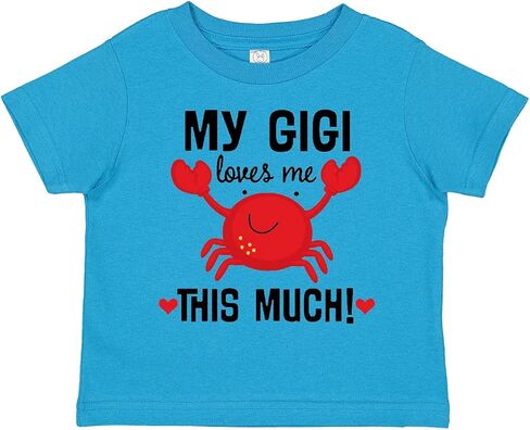 inktastic My Gigi Loves Me Grandkids Toddler T-Shirt in Saudi Arabia