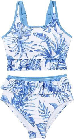blibean Teen Girl Swimsuits Two Piece Bikini Sets with Chest Pad Size 6-15 Years in Saudi Arabia