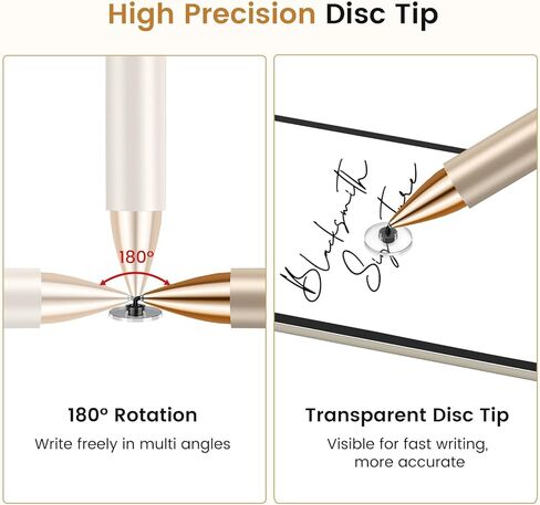 Double-Tipped Stylus, Stylus Pen for Touchscreen, High Sensitivity, Magnetic Caps, Stylus Pen for iPhone, iPad, Android, Galaxy Microsoft,Chromebook Tablet,Compatible with Capacitive Touch Screen in Saudi Arabia