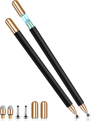Double-Tipped Stylus, Stylus Pen for Touchscreen, High Sensitivity, Magnetic Caps, Stylus Pen for iPhone, iPad, Android, Galaxy Microsoft,Chromebook Tablet,Compatible with Capacitive Touch Screen in Saudi Arabia