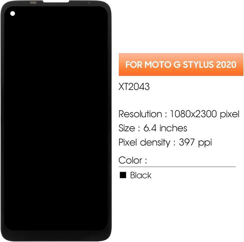 لـ Moto G Stylus 2020 قطع غيار للشاشة مع إطار لـ Moto G Stylus XT2043-4 شاشة LCD XT2043 مجموعة رقمنة اللمس إصلاح أجزاء بدون إطار in Kuwait