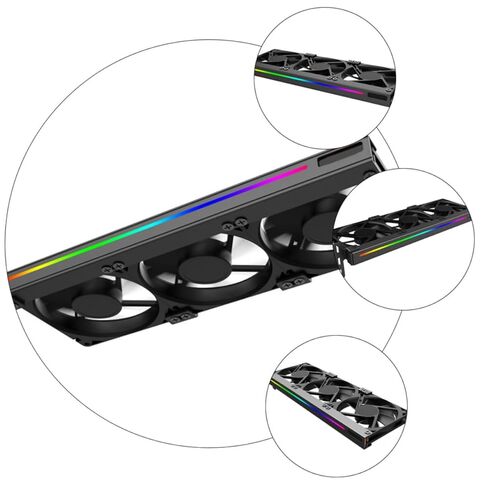Artibetter Graphic Card Cooler Argb 5v Silent Pci Video Card Cooling Fan for Desktop Pc, Compact Gpu Cooler with Efficient Airflow for Gaming and Workstation Use in Saudi Arabia