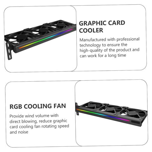 Artibetter Graphic Card Cooler Argb 5v Silent Pci Video Card Cooling Fan for Desktop Pc, Compact Gpu Cooler with Efficient Airflow for Gaming and Workstation Use in Saudi Arabia