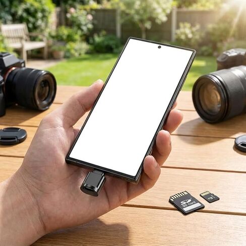 قارئ بطاقات الذاكرة 2 في 1 USB-C وUSB 3.0 - محول بطاقة SD/TF محمول لأجهزة الكمبيوتر المحمول والهواتف الذكية in Saudi Arabia