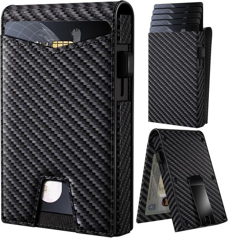 Magnetic Wallet Card Holder Compatible with MagSafe，iPhone Wallet with Adjustable Stand for iPhone 14 Pro Max/14 Plus/14 Pro/14, iPhone 13 Pro Max/13 Pro/13, iPhone 12/12 Pro/12 Max Black in Saudi Arabia