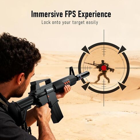 وحدة تحكم حركة MYKEMETEK الاحترافية FPS متوافقة مع PS5|PS4 - تصويب دقيق، تجربة غامرة في القتال بالأسلحة النارية، ردود فعل أصلية، وقت تشغيل 10 ساعات، لاسلكي 2.4 جيجا هرتز، يدعم جميع ألعاب FPS مثل Call of Duty وBattlefield in Saudi Arabia