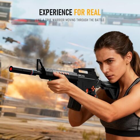 وحدة تحكم حركة MYKEMETEK الاحترافية FPS متوافقة مع PS5|PS4 - تصويب دقيق، تجربة غامرة في القتال بالأسلحة النارية، ردود فعل أصلية، وقت تشغيل 10 ساعات، لاسلكي 2.4 جيجا هرتز، يدعم جميع ألعاب FPS مثل Call of Duty وBattlefield in Saudi Arabia