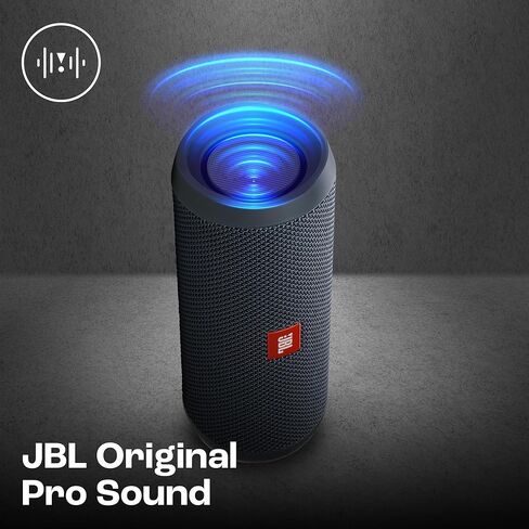JBL Flip Essential 2 - مكبر صوت بلوتوث محمول، صوت قوي وجهير عميق، IPX7 مقاوم للماء، 10 ساعات من وقت اللعب للمنزل والخارج والسفر (Gun Metal) in Saudi Arabia