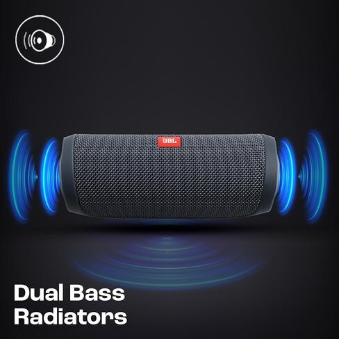 JBL Flip Essential 2 - مكبر صوت بلوتوث محمول، صوت قوي وجهير عميق، IPX7 مقاوم للماء، 10 ساعات من وقت اللعب للمنزل والخارج والسفر (Gun Metal) in Saudi Arabia