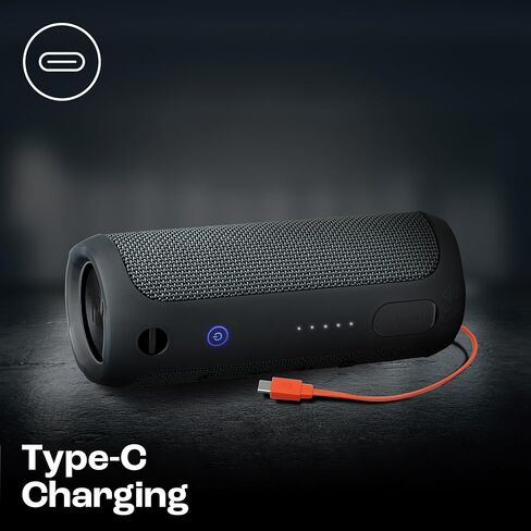 JBL Flip Essential 2 - مكبر صوت بلوتوث محمول، صوت قوي وجهير عميق، IPX7 مقاوم للماء، 10 ساعات من وقت اللعب للمنزل والخارج والسفر (Gun Metal) in Saudi Arabia