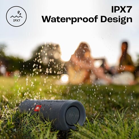 JBL Flip Essential 2 - مكبر صوت بلوتوث محمول، صوت قوي وجهير عميق، IPX7 مقاوم للماء، 10 ساعات من وقت اللعب للمنزل والخارج والسفر (Gun Metal) in Saudi Arabia