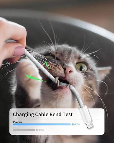 كابل USB C إلى Lightning بطول 6 أقدام عدد 2 [معتمد من Apple MFi]، كابل شاحن iPhone سريع الشحن مضفر iPad وكابل شاحن iPhone سلك iPhone سلكي لهاتف iPhone 14 Pro Max/13/12Mini/11/XS/XR/X/8Plus/SE in Saudi Arabia