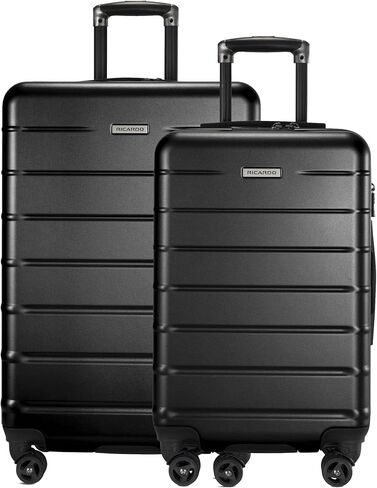 Ricardo Beverly Hills Cambria Hardside Luggage | Stylish Suitcase with Wheels for Effortless Travel, Expandable and Secure TSA-Locked Packing, 3-Piece Set (20", 24", 29") Blue Pearl in Saudi Arabia