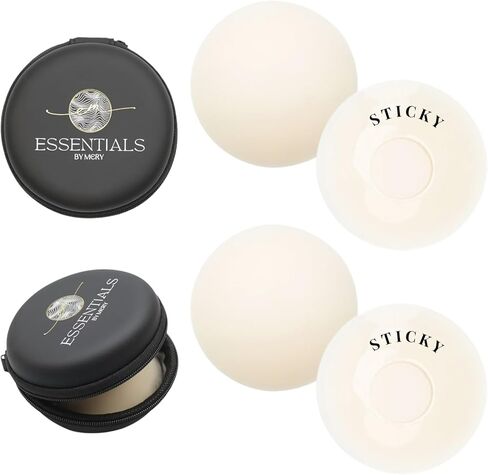 Essentials - Reusable Silicone Nipple Covers for Women – Seamless, Sweatproof, No-Glue Center, 5 Natural Blendable Shades in Saudi Arabia