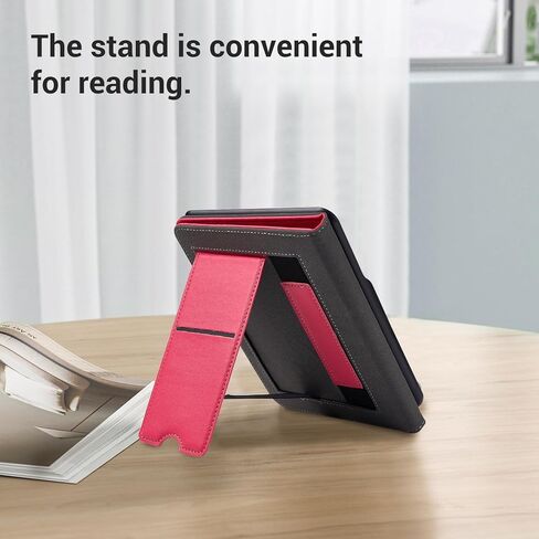 CoBak Wireless Charge Stand Case for 7" Kindle Paperwhite 12th Gen 2024 and Kindle Colorsoft with Hand Strap - Compatible with iPhone MagSafe, for Samsung/Anker Wireless Charging Pads, Auto Sleep Wake in Saudi Arabia