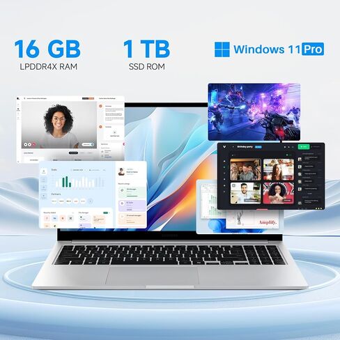 Samsung Galaxy Book4 Business Laptop, 15.6" FHD Display, Intel 10-core 7-150U (Beats i7-1335U), 16 GB RAM, 1 TB SSD, Copilot AI, Fingerprint Reader, Backlit KB, Up to 15 H Battery, Windows 11 Pro in Saudi Arabia