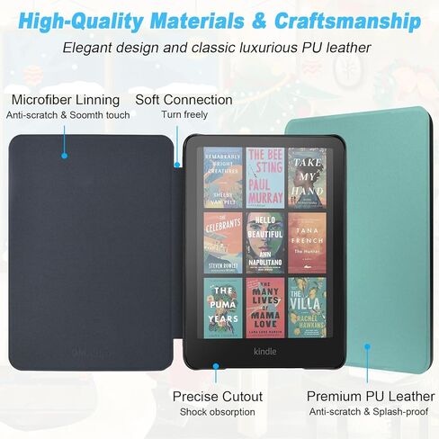 Case for 7" Kindle Paperwhite/Signature Edition/Kindle Colorsoft Signature Edition(12th Generation, 2024 Release), Premium Ultra Thin and Lightweight Durable Cover, Auto Sleep Wake, Rose Gold in Saudi Arabia