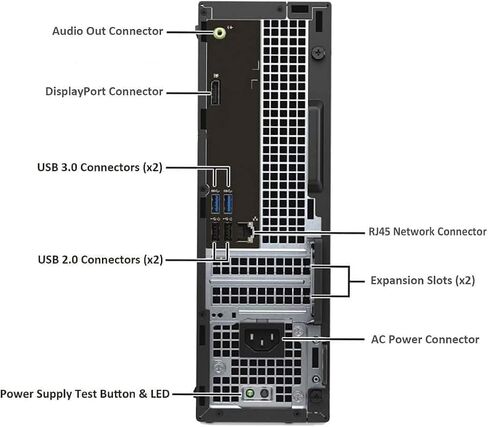 كمبيوتر مكتبي Dell OptiPlex 3040 SFF Tower، رباعي النواة i5-6500 يصل إلى 3.6 جيجا هرتز، ذاكرة الوصول العشوائي 8 جيجا، 256 جيجا SSD، لوحة مفاتيح وماوس، واي فاي، BT، Windows 11 Pro (متجدد) in Kuwait