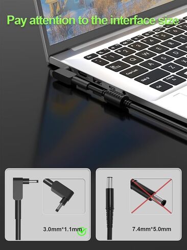 شاحن 65 واط متوافق مع Acer Aspire 14 15 5 3 1 R14 R13 V13 Vero/Go 14 15، Spin 1 3 5، Swift 5 3 1 11 12، Chromebook R 11 R 13 14 15 CB3 CB5 C720، TravelMate P2 P4 P6 X3 لاب توب in Kuwait