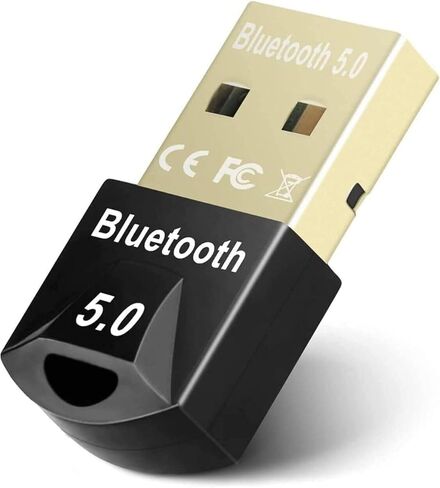Bluetooth USB Dongle Stick, Bluetooth Adapter 5.0 Receiver Audio Aux Transmitter Wireless USB Receiver for Keyboard, PC, Mobile in Kuwait