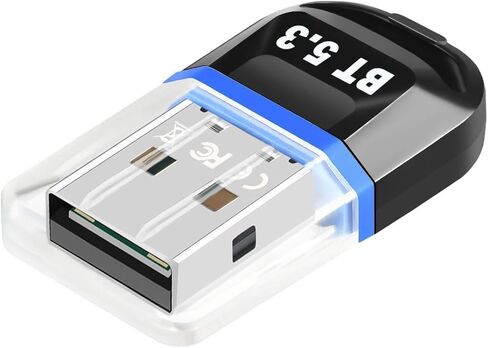 بلوتوث دونجل بلوتوث USB Stick، محول بلوتوث 5.3 للكمبيوتر الشخصي والكمبيوتر المحمول وسطح المكتب in Kuwait
