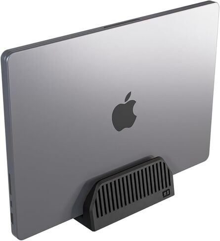 حامل كمبيوتر محمول عمودي للمكتب - حامل كمبيوتر محمول قابل للتعديل تلقائيًا لجهاز MacBook Air Stand & Pro - حامل كمبيوتر محمول زنبركي عمودي - يوفر مساحة المكتب - حامل عمودي للكمبيوتر المحمول خالي من الخدوش in Kuwait