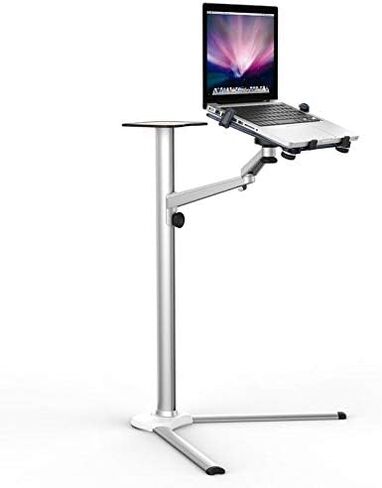 UP-8 Multifunction 3in1 Computer Floor Stand for All Laptop/Tablet PC/Smartphone Holder Height/Angle Adjustable with Mouse Tray in Kuwait