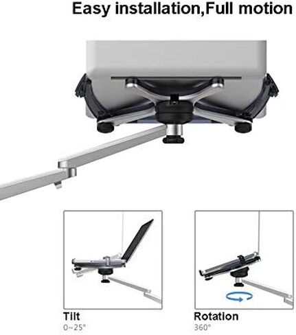 UP-8 Multifunction 3in1 Computer Floor Stand for All Laptop/Tablet PC/Smartphone Holder Height/Angle Adjustable with Mouse Tray in Kuwait