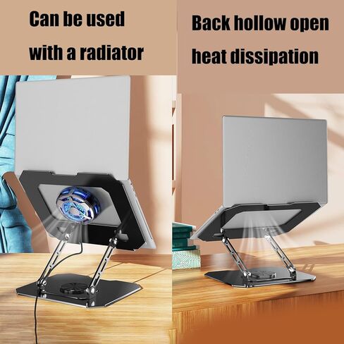 360 Degree Laptop Stand Adjustable Ergonomic Computer Stand for Desk Portable Laptop Risers Holder Notebook Mount in Kuwait