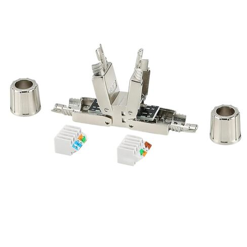 CAT6A CAT7 محول كابل الشبكة تمديد محول إيثرنت RJ45 وحدة محمية بالكامل سلك الفاصل توسيع سلك C0innector استبدال لتصنيع المعدات الأصلية الجديدة 2026 عالية لمكونات إلكترونية موثوقة in Kuwait