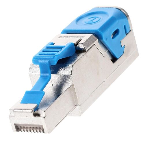 NUOBESTY محمية Cat 7 تمر عبر Rj45 Ethernet موصل وحدات التوصيل لكابل الشبكة، تركيب بدون أدوات، متوافق مع كابلات Cat 6a/7/8 Ethernet، نقل بيانات عالي السرعة in Kuwait