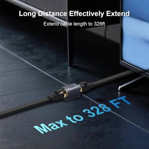 حزمة كابل إيثرنت Orbram Cat 8 بطول 15 قدم من النايلون مع وصلة موسع إيثرنت 2 حزمة بسرعة 10 جيجابت في الثانية in Kuwait