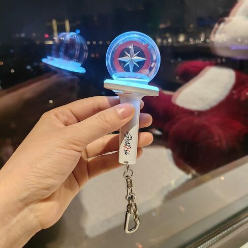 Kpop Stray Kids Light Stick Ver 2 Keychain Concert Fan Gift SKZ Goods Light Stick Color and Speed ​​Adjustable Includes 15 Modes in Saudi Arabia