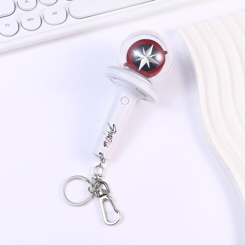 Kpop Stray Kids Light Stick Ver 2 Keychain Concert Fan Gift SKZ Goods Light Stick Color and Speed ​​Adjustable Includes 15 Modes in Saudi Arabia