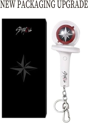 Kpop Stray Kids Light Stick Ver 2 Keychain Concert Fan Gift SKZ Goods Light Stick Color and Speed ​​Adjustable Includes 15 Modes in Saudi Arabia