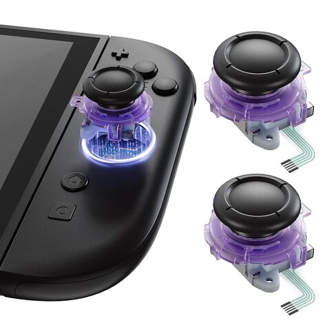 eXtremeRate Replacement 3D Joystick for Nintendo Switch 2 JoyCon, Controller Left Right Analog Stick Thumbsticks with Repair Tools for JoyCon 2, Multi-Colors Options - Black in Saudi Arabia