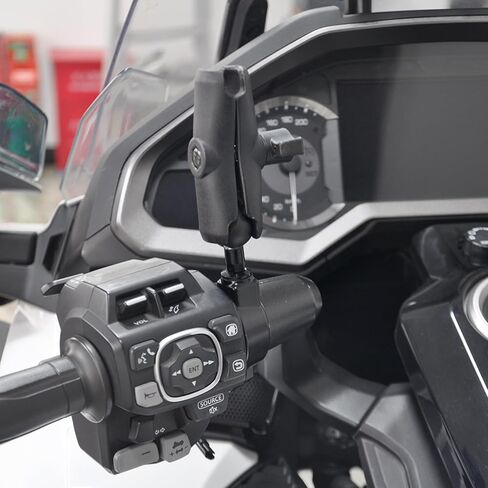 PANICAL Motorcycle for Honda Goldwing GL1800 F6B DCT 2018-2026 Parts Special Vehicle Handlebar Phone Holder Paired 25mm 1" Ball Head Adapter Holder Aluminum Alloy (Mobile Phone Holder A) in Saudi Arabia