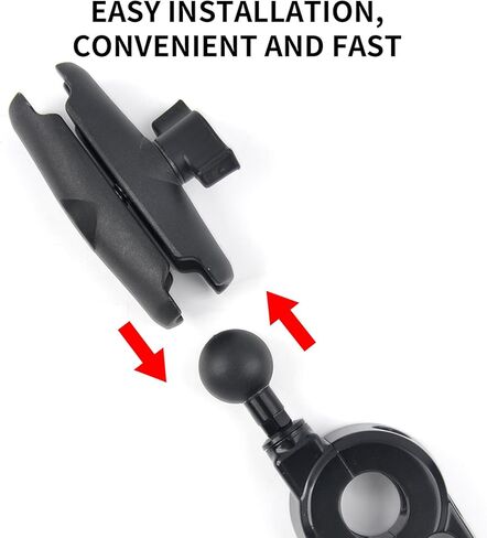 PANICAL Motorcycle for Honda Goldwing GL1800 F6B DCT 2018-2026 Parts Special Vehicle Handlebar Phone Holder Paired 25mm 1" Ball Head Adapter Holder Aluminum Alloy (Mobile Phone Holder A) in Saudi Arabia