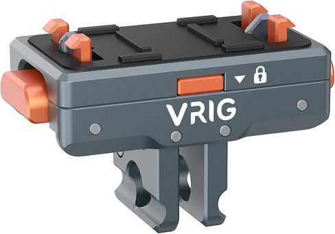 VRIG Quick Release Mount 2.0, Safety Lock Mechanism Magnetic Base for Insta 360 X5/ X4 Air/Ace Pro 2/ Ace Pro/Ace, Aluminum Alloy, Strong Magnet and Foldable 2-Prong Mount, AC-64 in Saudi Arabia