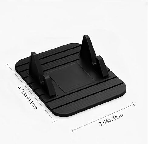 Car Phone Holder, Dashboard Cell Phone Holder with Non-Slip Silicone, Universal Car Dashboard Phone Holder with 120°Viewing Angle for Safe Driving and Navigation, Compatible with Smartphones in Saudi Arabia