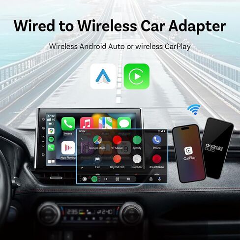 Wireless Carplay Adapter for McLaren 570S 600LT 720S 765LT GT Artura, Plug and Play Car Play Wireless Adapter, 2 in 1 CarPlay Accessories, Auto Reconnect in Saudi Arabia