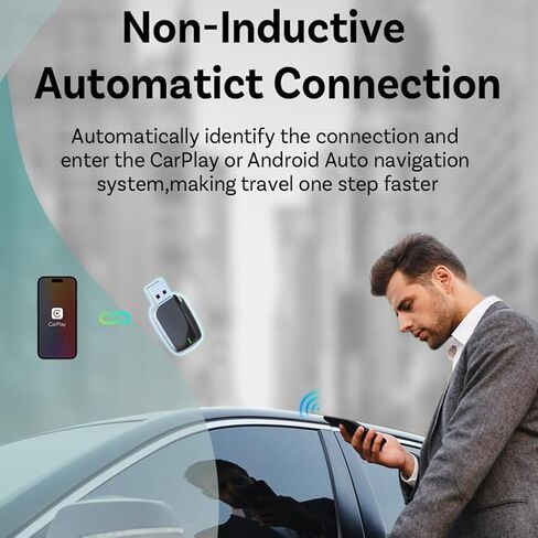 Wireless Carplay Adapter for McLaren 570S 600LT 720S 765LT GT Artura, Plug and Play Car Play Wireless Adapter, 2 in 1 CarPlay Accessories, Auto Reconnect in Saudi Arabia