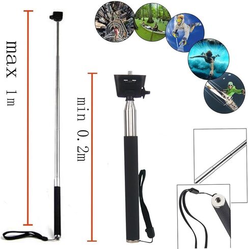 Camera Selfie Stick Floating Handle Grip Compatible with Gopro Hero 13 12 11 10 AKASO EK7000 Brave 4, 2 PCS Mountain Bike Fender Fits 26"/ 27.5"/ 29" Front and Rear Bicycle Mudguard in Saudi Arabia