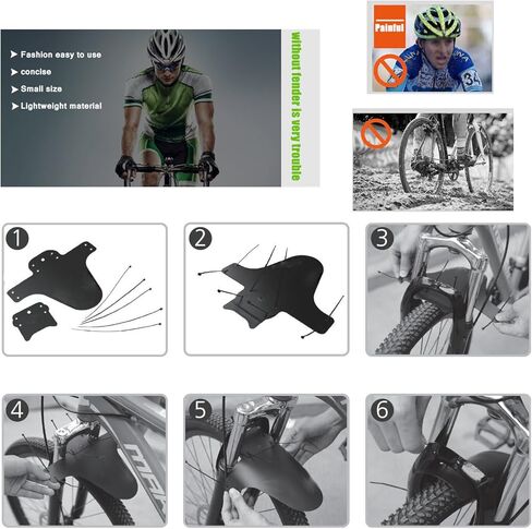 Camera Selfie Stick Floating Handle Grip Compatible with Gopro Hero 13 12 11 10 AKASO EK7000 Brave 4, 2 PCS Mountain Bike Fender Fits 26"/ 27.5"/ 29" Front and Rear Bicycle Mudguard in Saudi Arabia