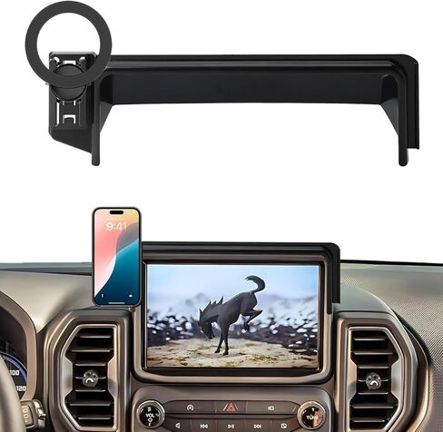 حامل هاتف السيارة لسيارة Ford Bronco Sport 2021-2024 بشاشة لمس 8 بوصة، حامل للهاتف الخلوي متوافق مع MagSafe in Kuwait