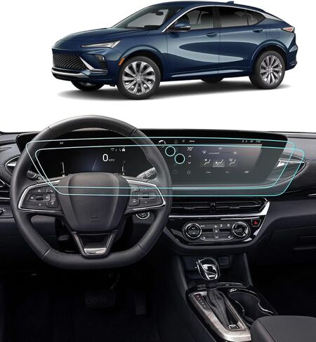 لـ 2026 Buick Envista واقي الشاشة - (2 قطعة) 2024 2025 2026 Envista (المفضل/Sport Touring/Avenir) ملحقات HD فيلم نانو شفاف 11 بوصة للملاحة وشاشة عرض 8 بوصة تعمل باللمس مضادة للخدش in Kuwait
