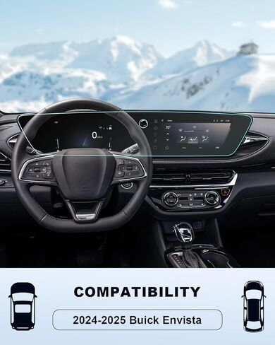 لـ 2026 Buick Envista واقي الشاشة - (2 قطعة) 2024 2025 2026 Envista (المفضل/Sport Touring/Avenir) ملحقات HD فيلم نانو شفاف 11 بوصة للملاحة وشاشة عرض 8 بوصة تعمل باللمس مضادة للخدش in Kuwait