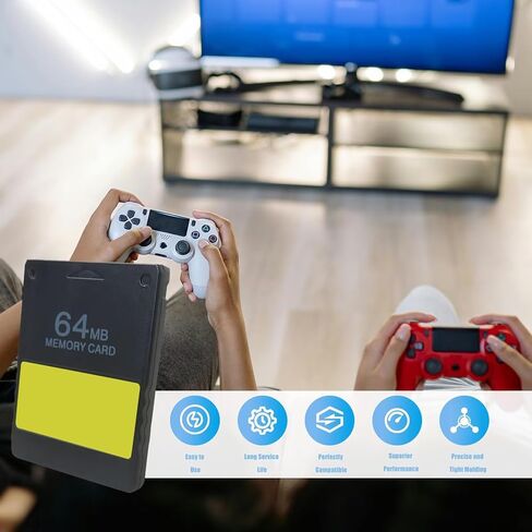 لبطاقة ذاكرة PS2 F*MCB سعة 64 ميجابايت لسلسلة SCPH-10000 و15000 و18000 و30000 - توصيل وتشغيل McBoot مجانًا in Saudi Arabia