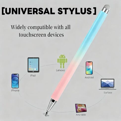 Stylus Pen for Samsung Galaxy Tab A11+/A11/A9+/A9/A8 Plus/A8/A7 Compatible with iPad iOS/Android 15/14 Tablet All Touch Devices Universal High Sensitive S Pen (Black) in Saudi Arabia